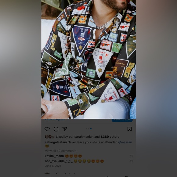 Versace rodeo print dress shirt - Picture 7 of 7